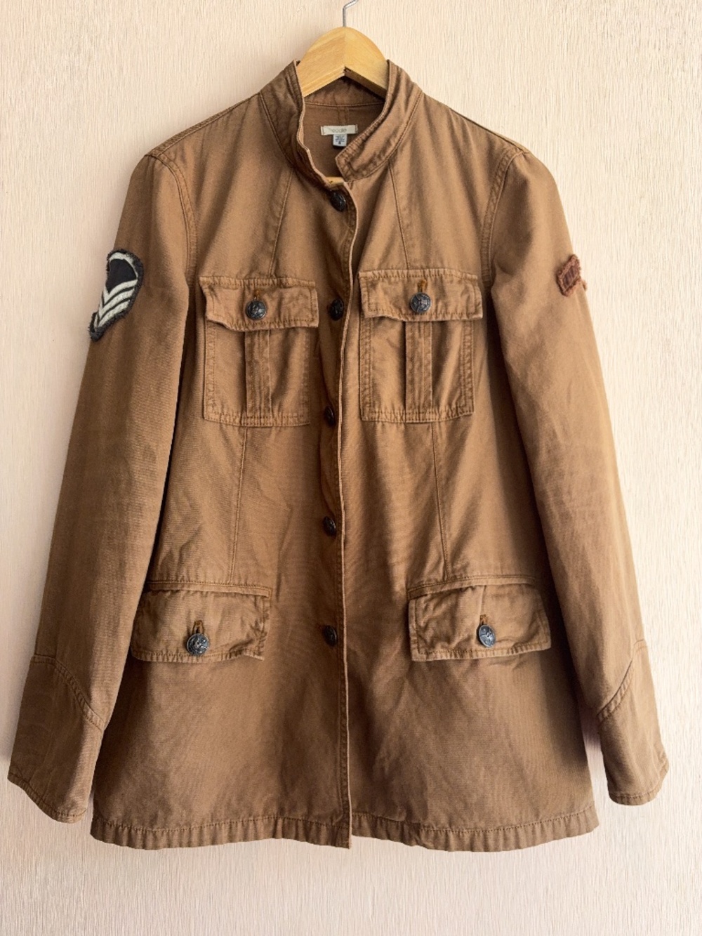 ECOTE Urban Outfitters Military Utility Jacket Womens Small Brown Cotton Coat